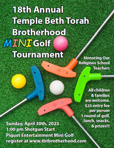 18th Annual TBT Mini Golf Tournament April 30, 2023